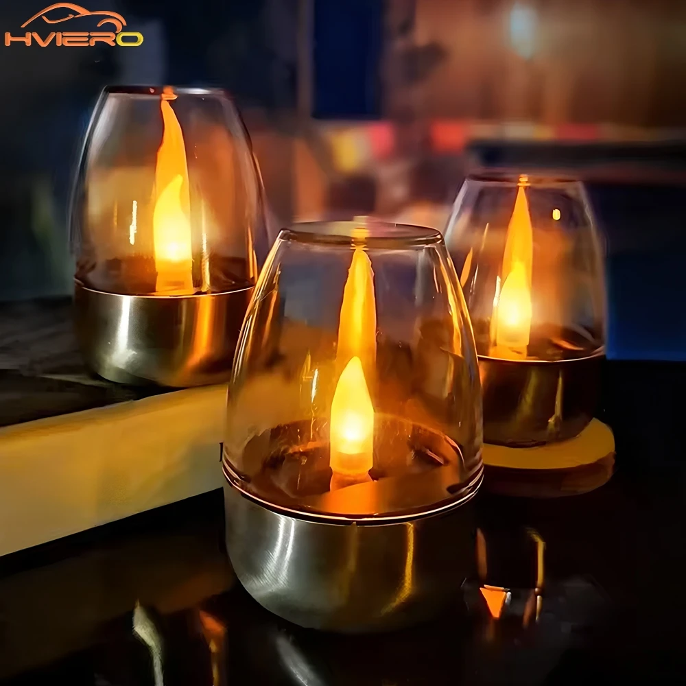 Bring Magical Glow to Your Nights with Solar LED Candles 🌙