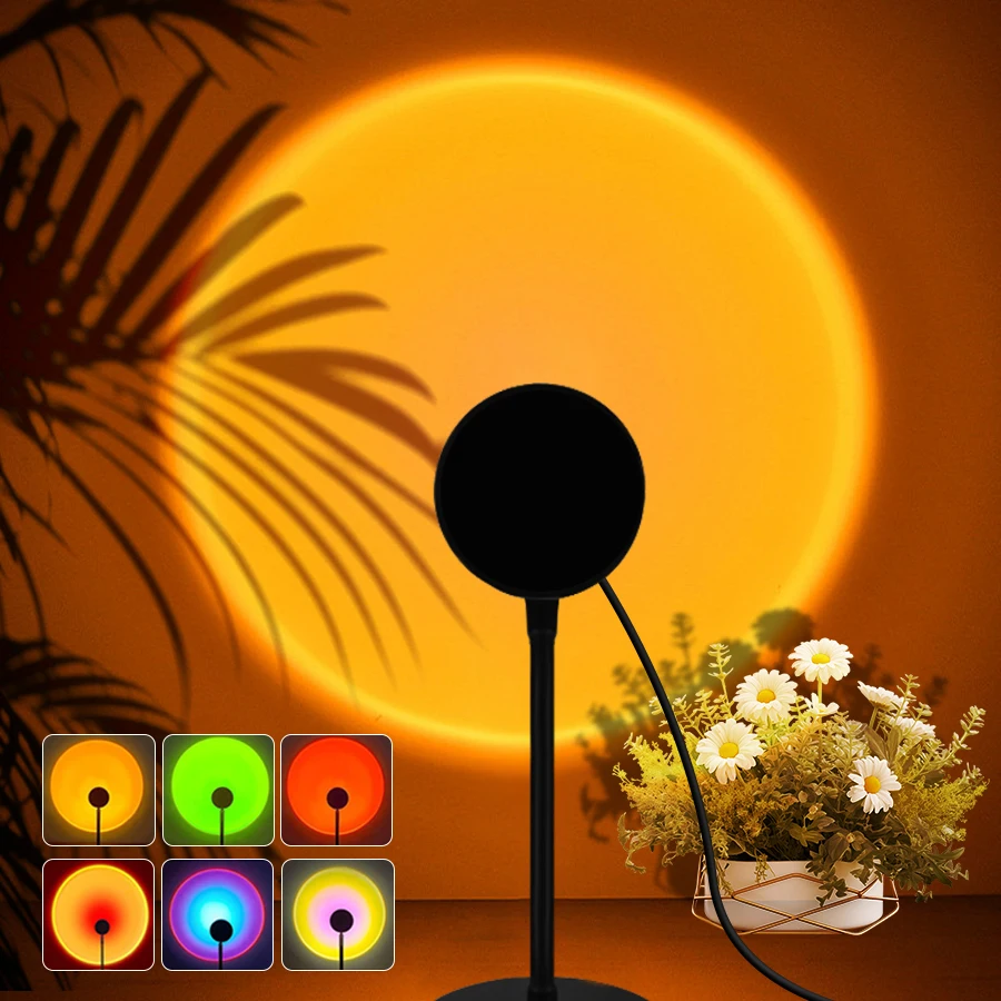 Bring Warmth & Wonder to Your Room with a USB Sunset Lamp 🌇✨
