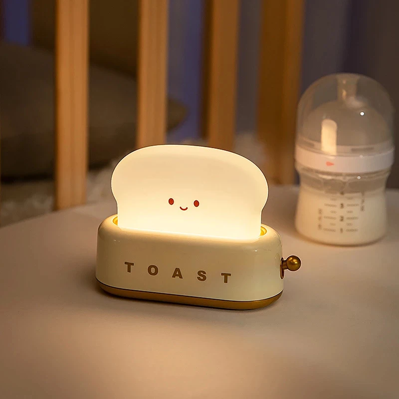 Bring Warmth & Joy to Your Child’s Room with the Kawaii Toast Lamp! 🛏️💡
