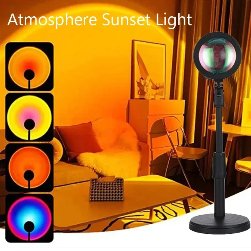 Light Up Your Life with the Enchanting RGB Sunset Lamp 🌅✨