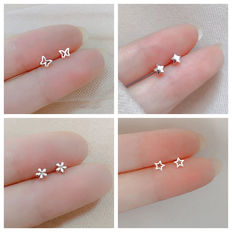 Minimalist Heart Stud Earrings