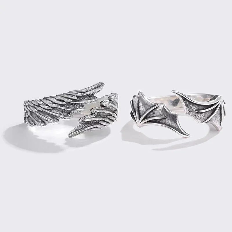 Punk Angel Demon Wings Ring