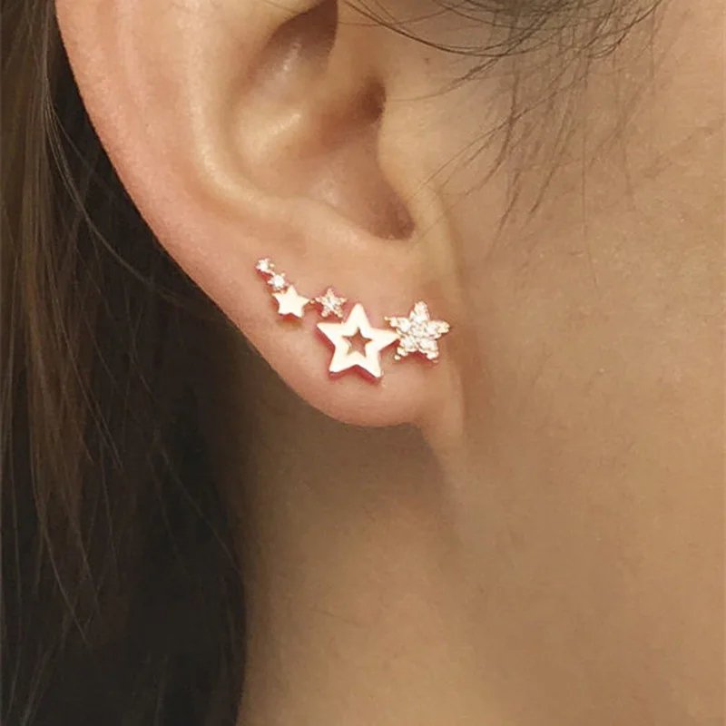 Elegant Star Stud Earrings