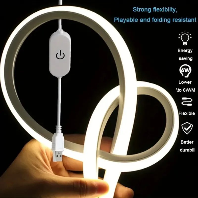 SAIMILI Flexible Silicone Neon USB Sign Tape