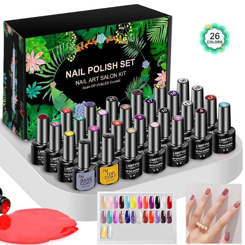 26-Color Gel Nail Polish Set