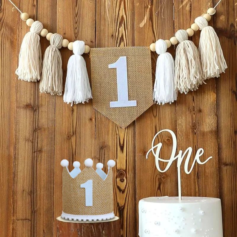Boho 1st Birthday High Chair Banner