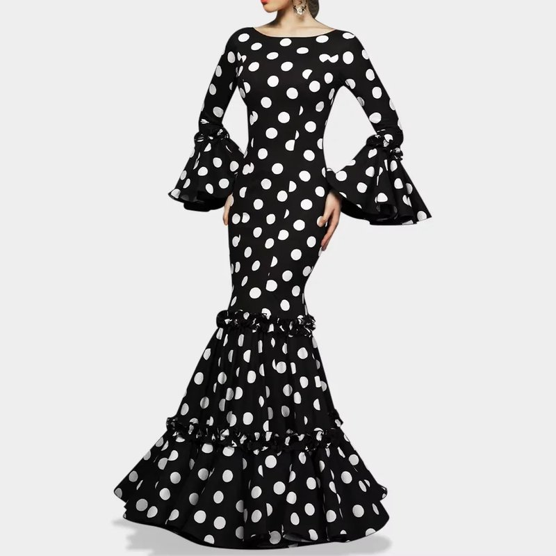 Chic Polka Dot Maxi Dress