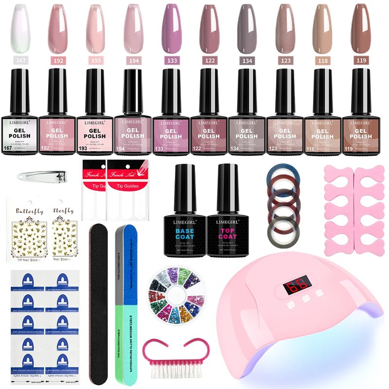 LIMEGIRL Gel Nail Polish Kit