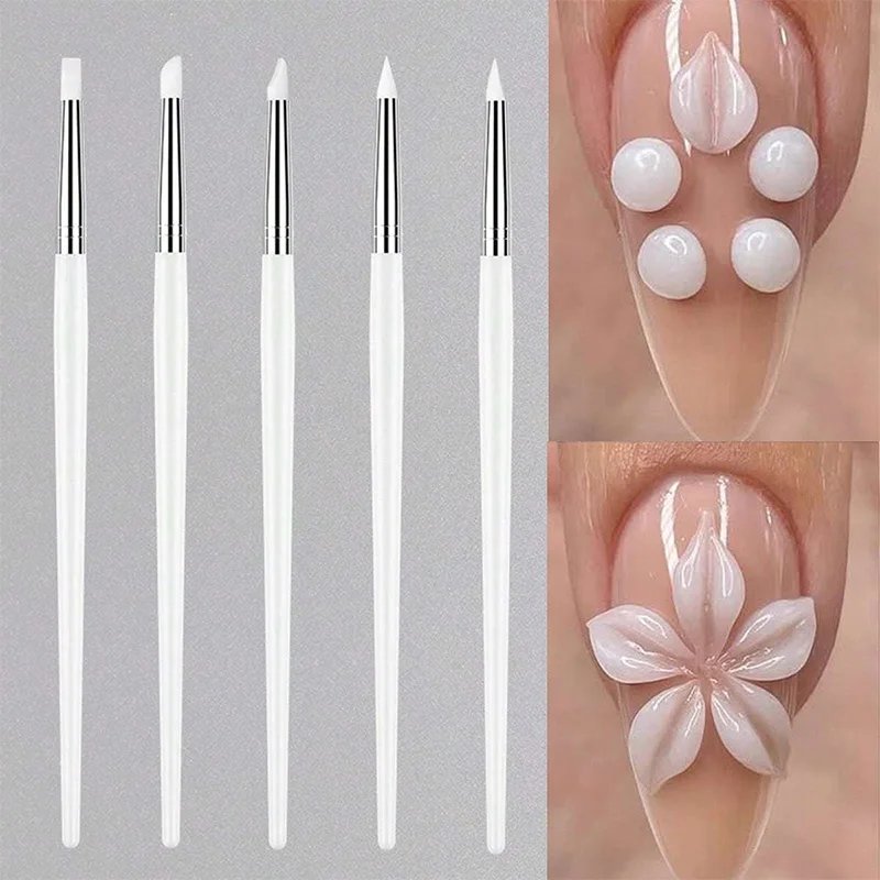 5-Piece Silicone Nail Brush Set