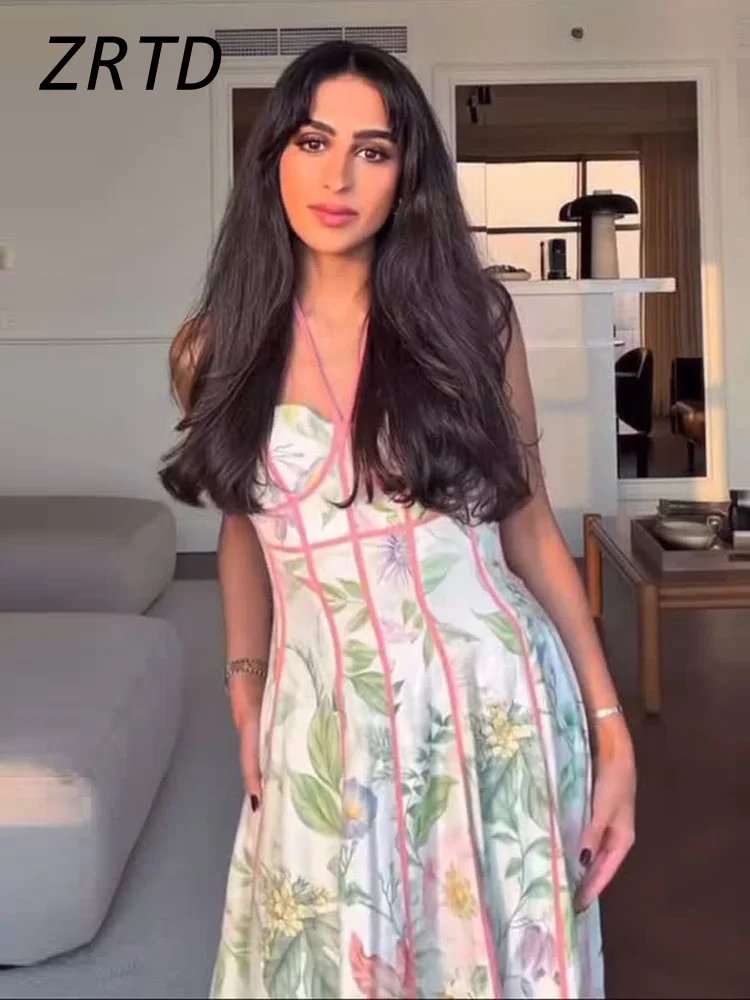 Boho Summer Halter Dress