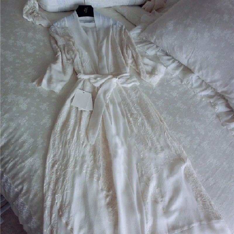Luxury Silk Floral Nightgown