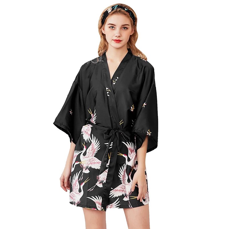 Elegant Silk Satin Wedding Robe