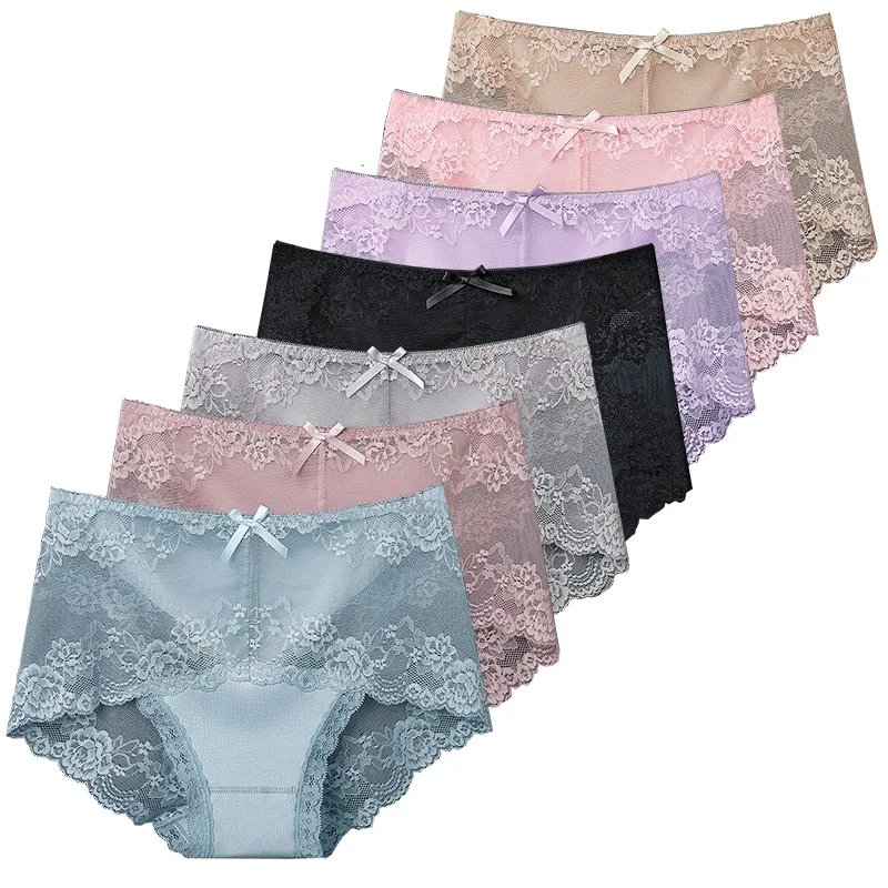 Lace Cotton Plus Size Panties