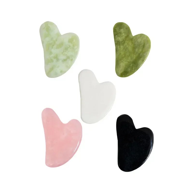 Heart-Shaped Jade Gua Sha Tool