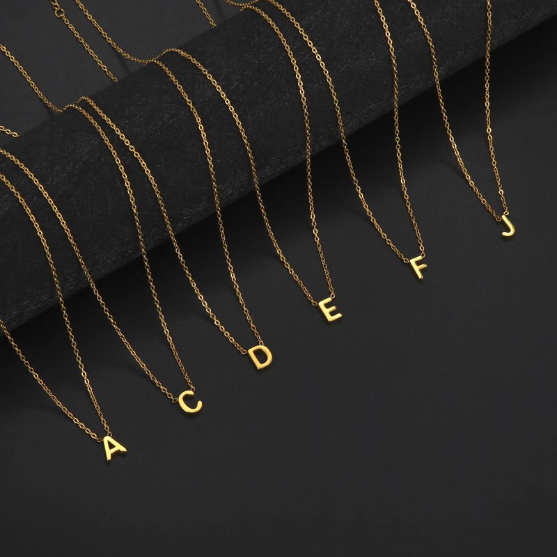 Minimalist Initial Necklace for Women