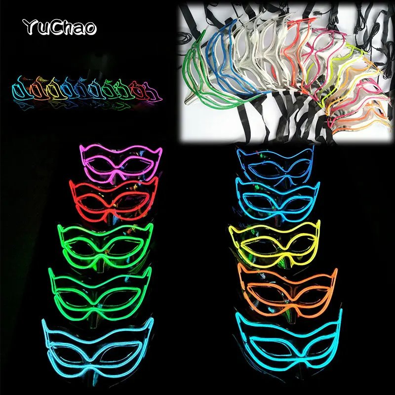 Luminous LED Fox Mask for Parties