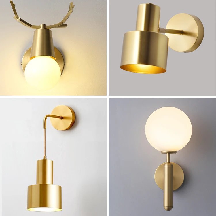 Elegant Nordic Gold Wall Light