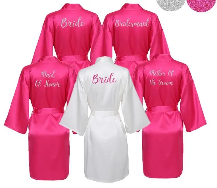 Elegant Silk Satin Bridesmaid Robes