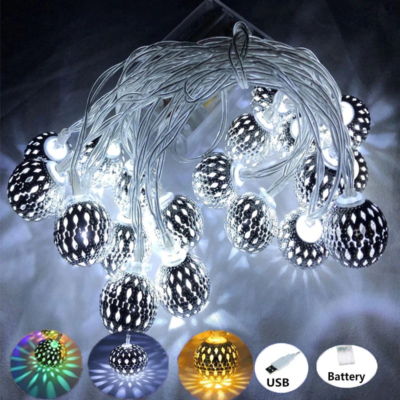 Moroccan Silver LED Fairy Lights