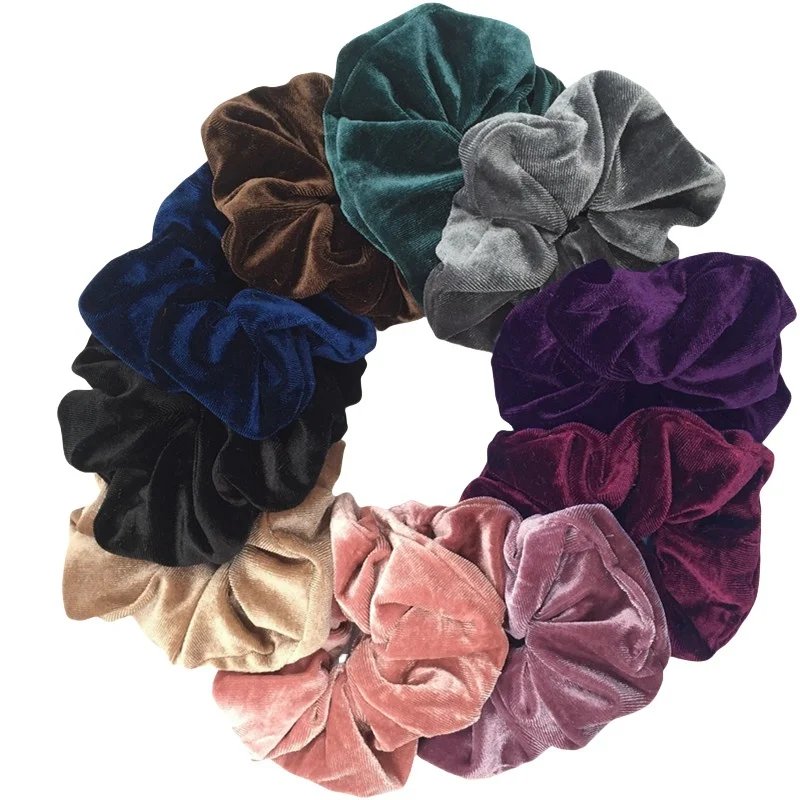 Velvet Hair Scrunchies Set
