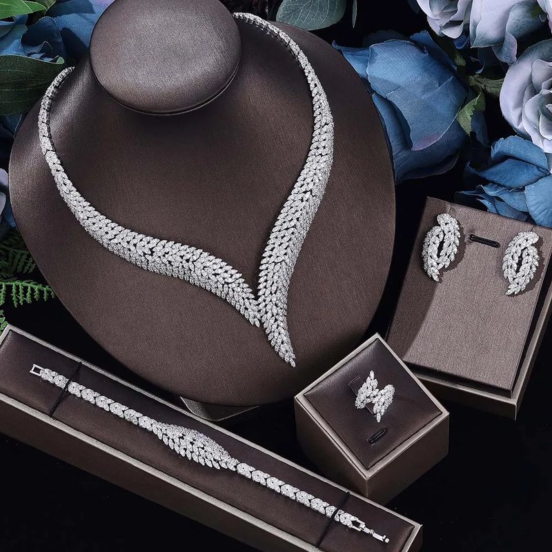 Elegant Cubic Zirconia Bridal Set