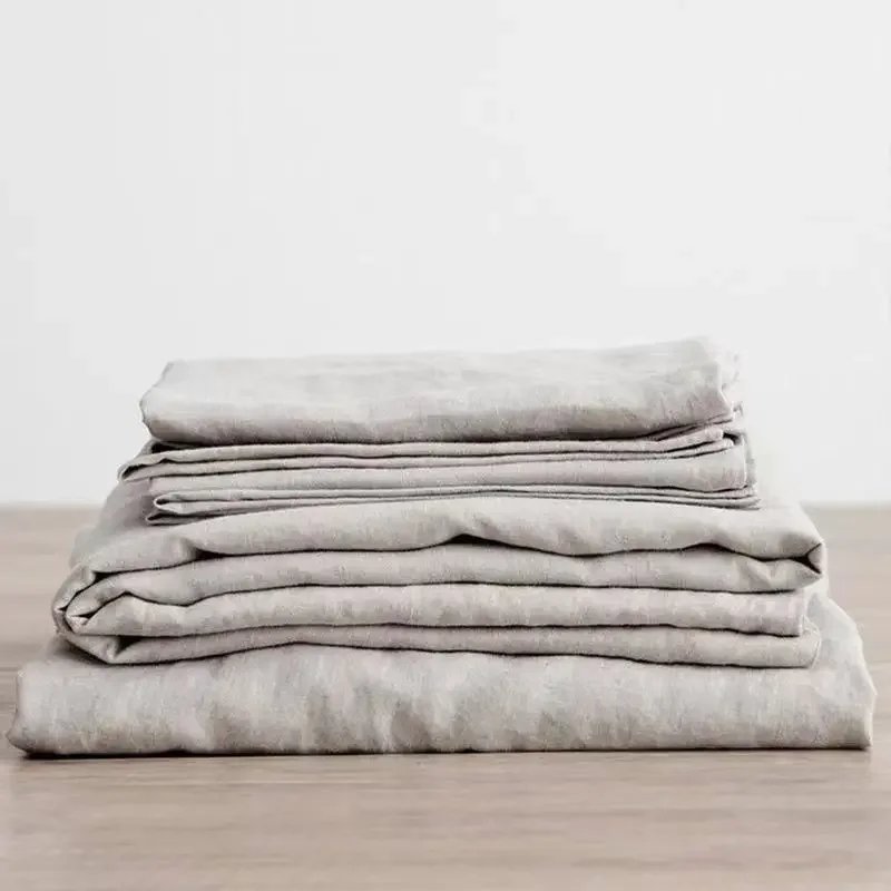 3-Piece Washed Linen Sheet Set