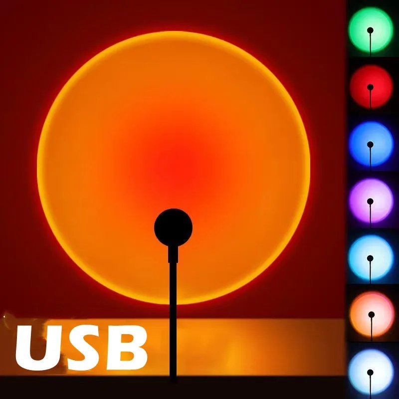Portable USB Sunset Lamp Projector