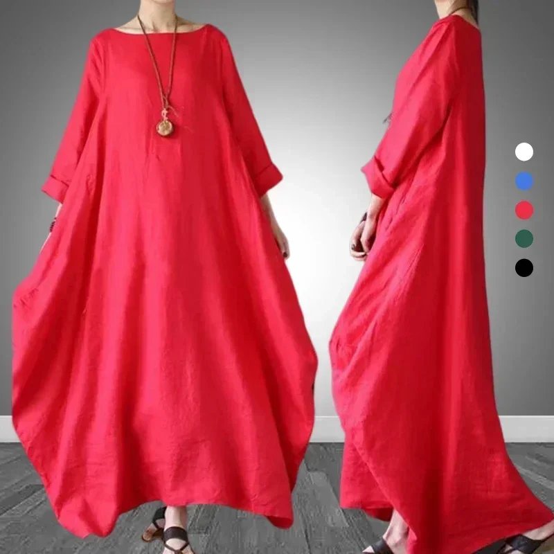 Boho Chic Summer Linen Dress