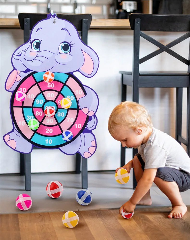 Interactive Montessori Animal Dart Board