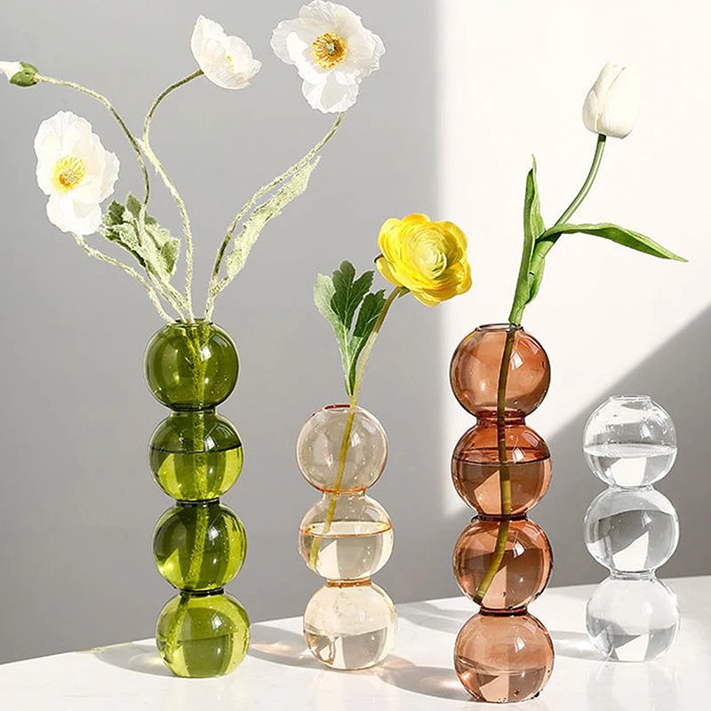 Nordic Glass Vase for Home Decor