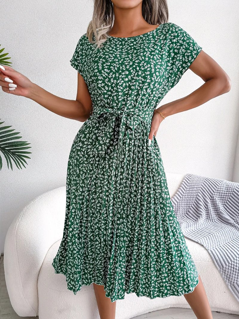 Chic Floral A-Line Dress