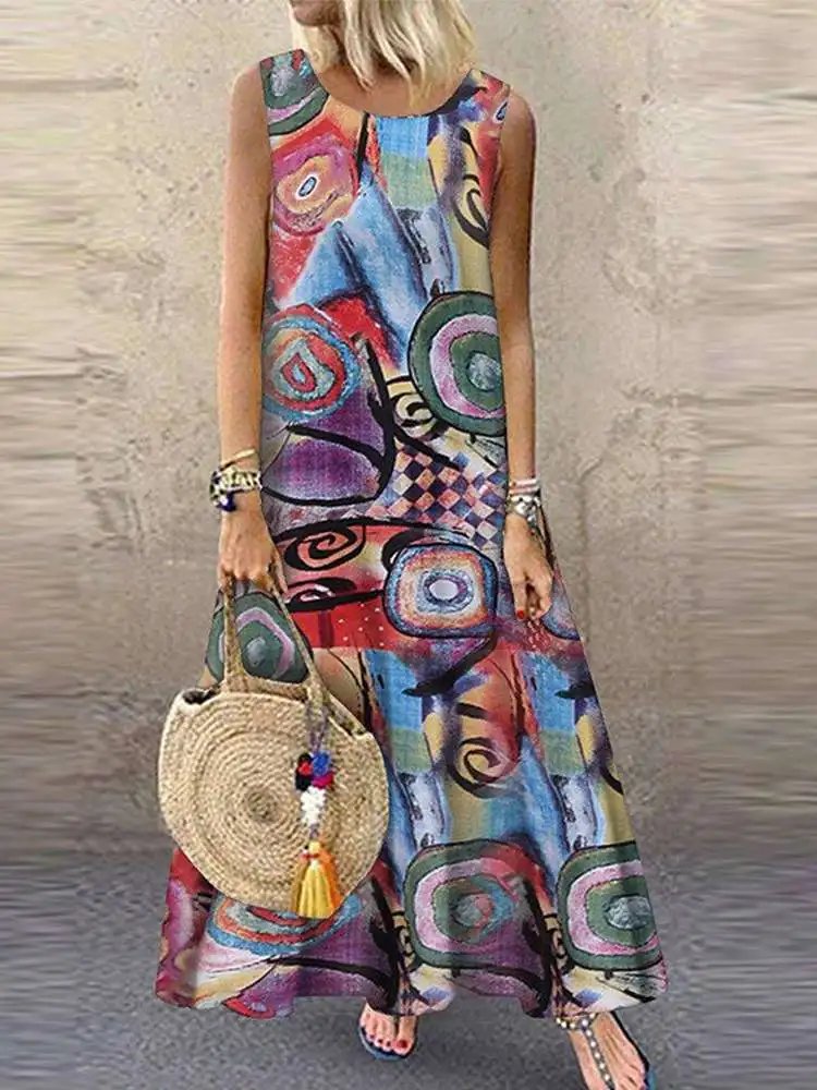 Bohemian Floral Summer Dress