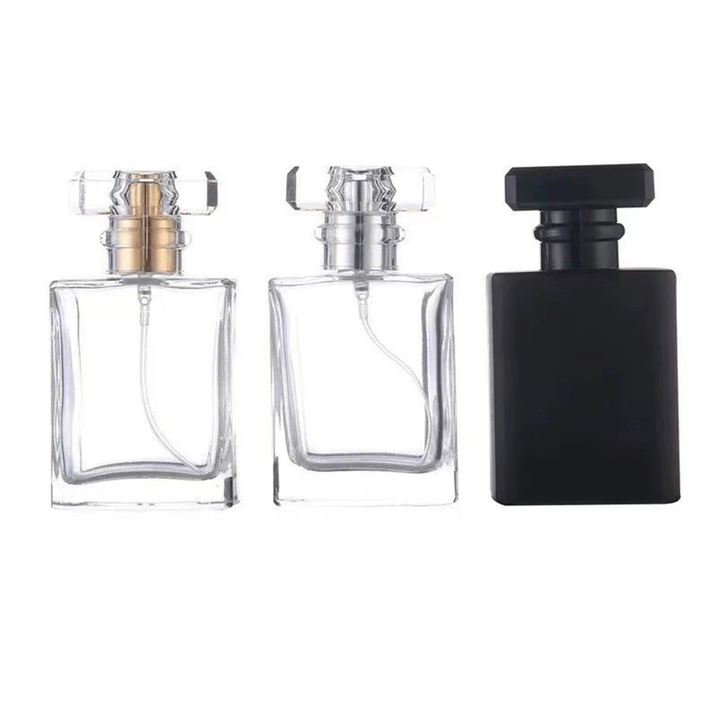 Transparent Black Perfume Spray Bottles