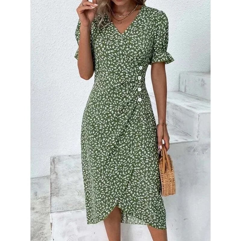 Chic Floral Midi Dress
