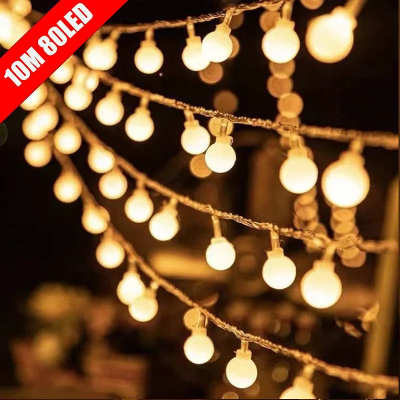 10M Fairy Globe String Lights