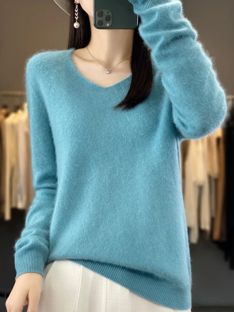 Merino Wool V-Neck Sweater