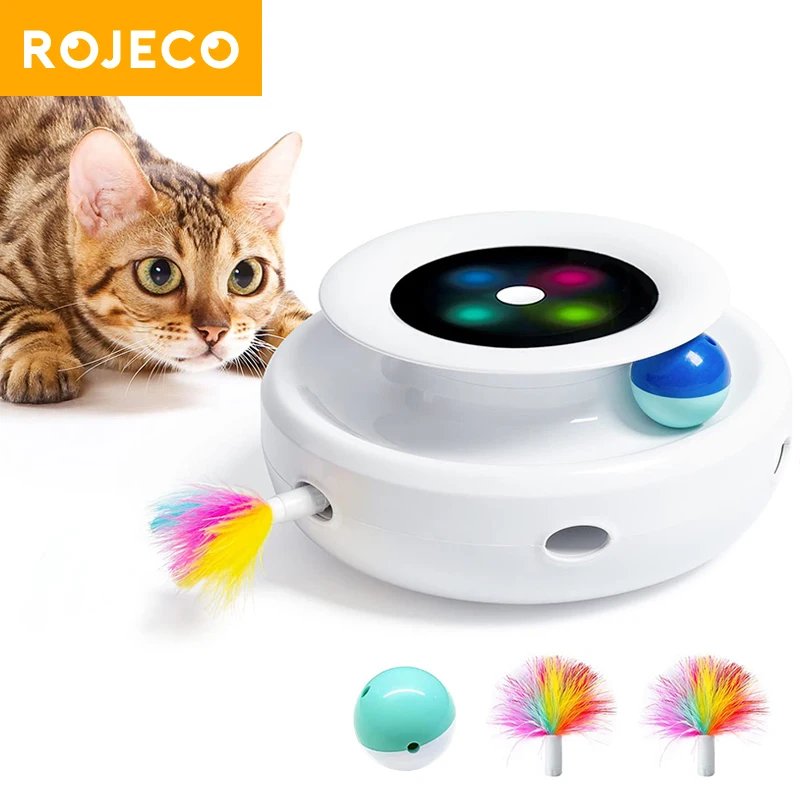 ROJECO 2-in-1 Interactive Pet Toy