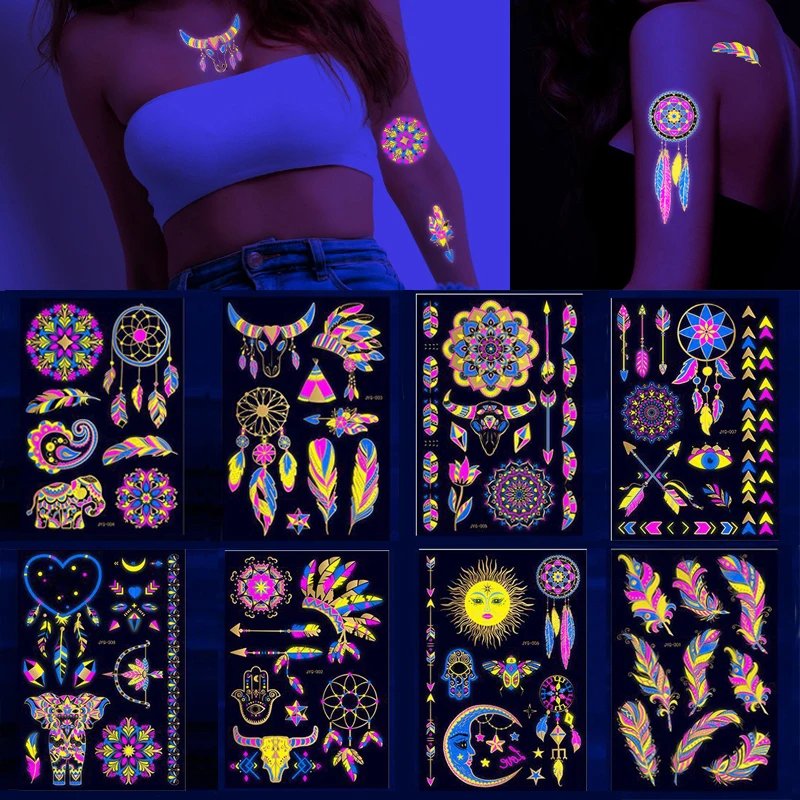 Glow-in-the-Dark Temporary Tattoos