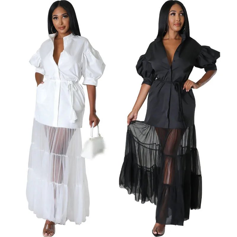 Elegant Long Sleeve Evening Dress