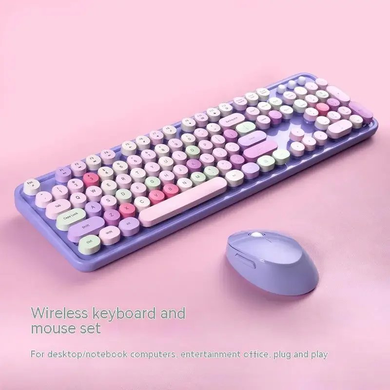 Charming Wireless Keyboard and Mouse Set