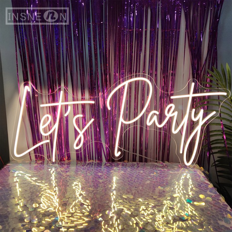 Vibrant LED Neon Party Sign