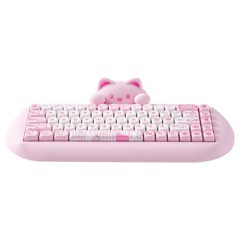 YUNZII C68 Pink Wireless Gaming Keyboard