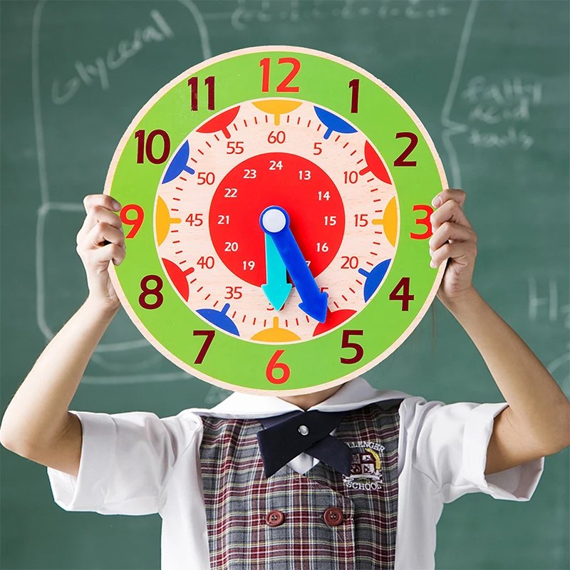 Montessori Wooden Clock for Kids