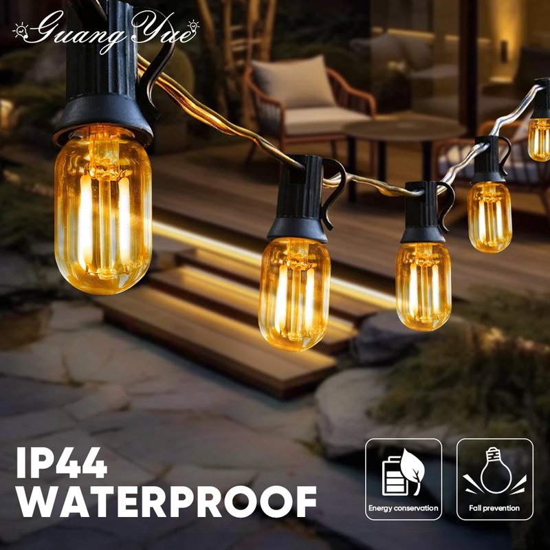 Vintage Amber LED String Lights