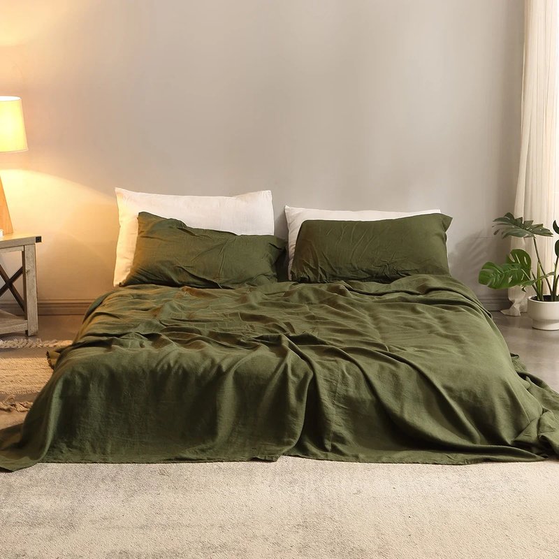 Pure Linen 4-Piece Bed Sheet Set