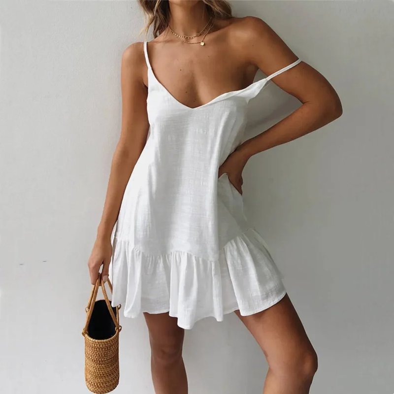 Chic Spaghetti Strap Summer Dress