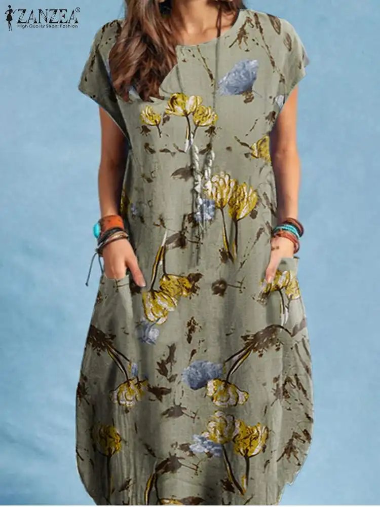 Bohemian Floral Summer Dress