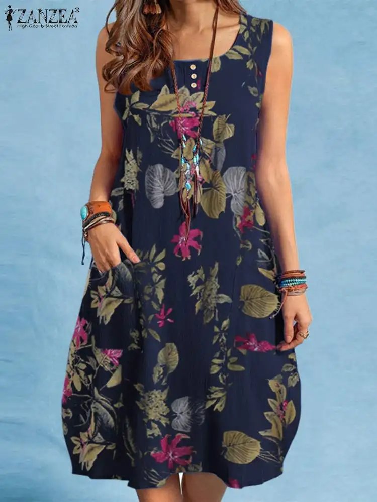 Bohemian Floral Summer Dress
