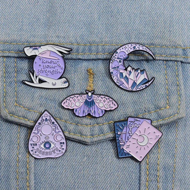 Purple Butterfly Tarot Enamel Pin