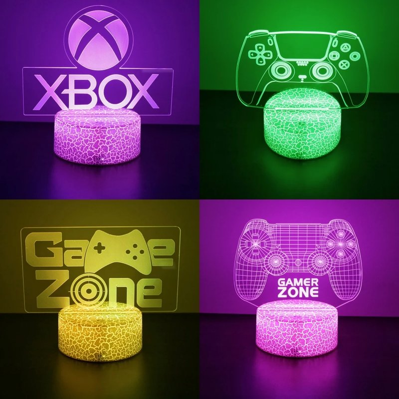Neon Gamer 3D LED Night Light